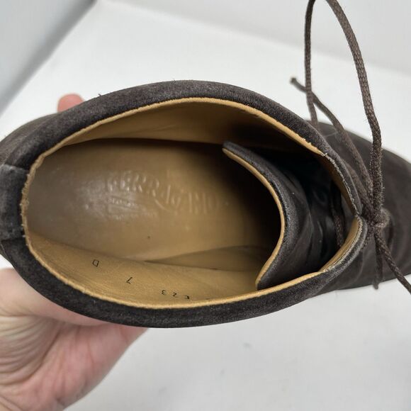 Salvatore Ferragamo Brown Suede Chukka Ankle Boots Size 7 D main image 9